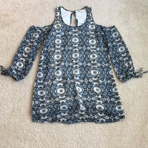 Cold shoulder boho dress